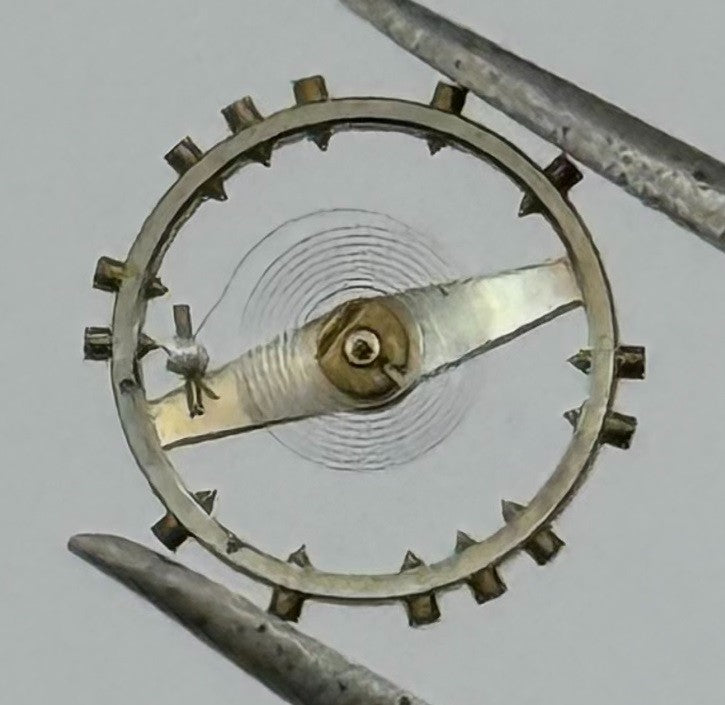 ETA 2410 Balance Wheel Complete And Spring 6¾’’’ 1059 M Watch Movement Parts NOS