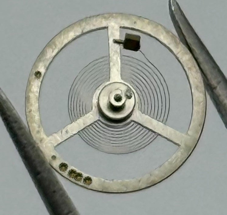 EB 1504 1599 Balance Wheel Complete And Spring 455 Watch Movement Parts NOS