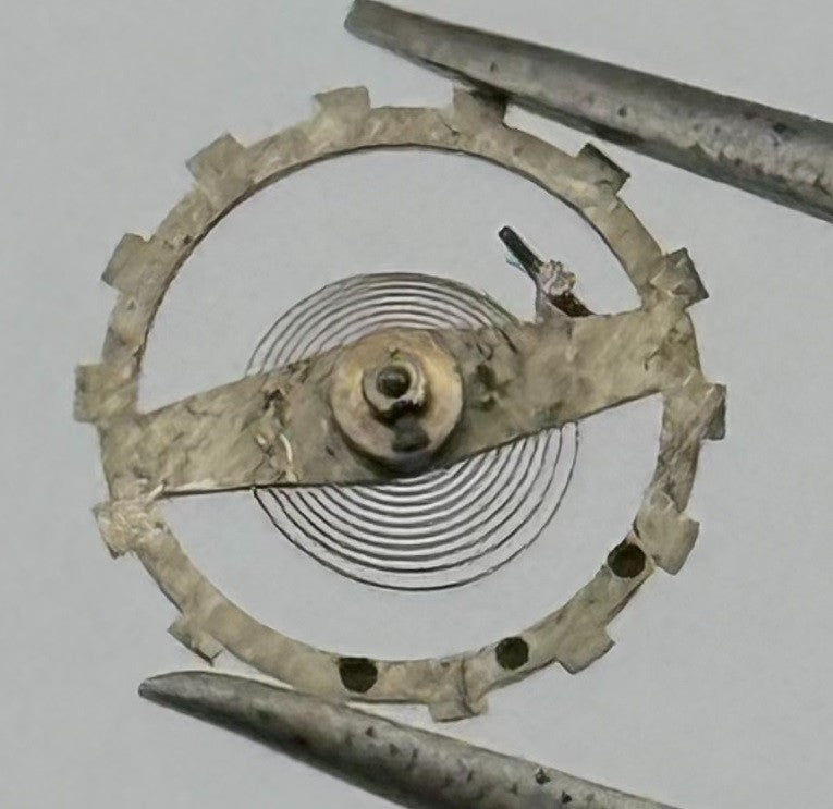 Brac 2051 Balance Wheel Complete And Spring 5½’’’ 69 M Watch Movement Parts NOS