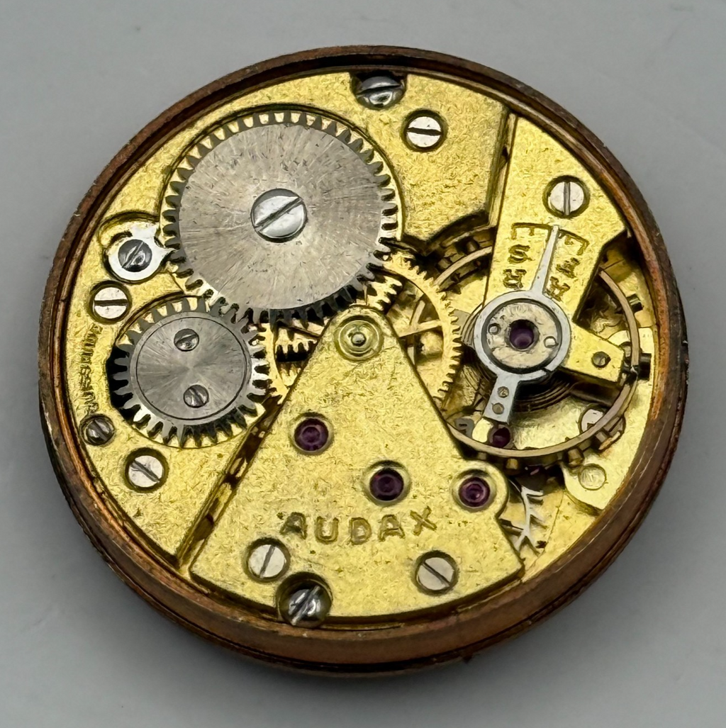 Audaux 180 Watch Movement - Running - For Parts / Repair - 25.6mm