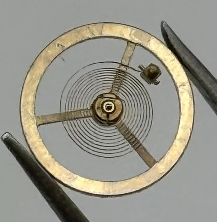 EB 1504 1599 Balance Wheel Complete And Spring Renata 455 Watch Movement Parts