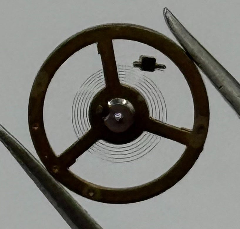 Rego 201 Balance Wheel Complete And Spring 9¾’’’ Watch Movement Parts NOS