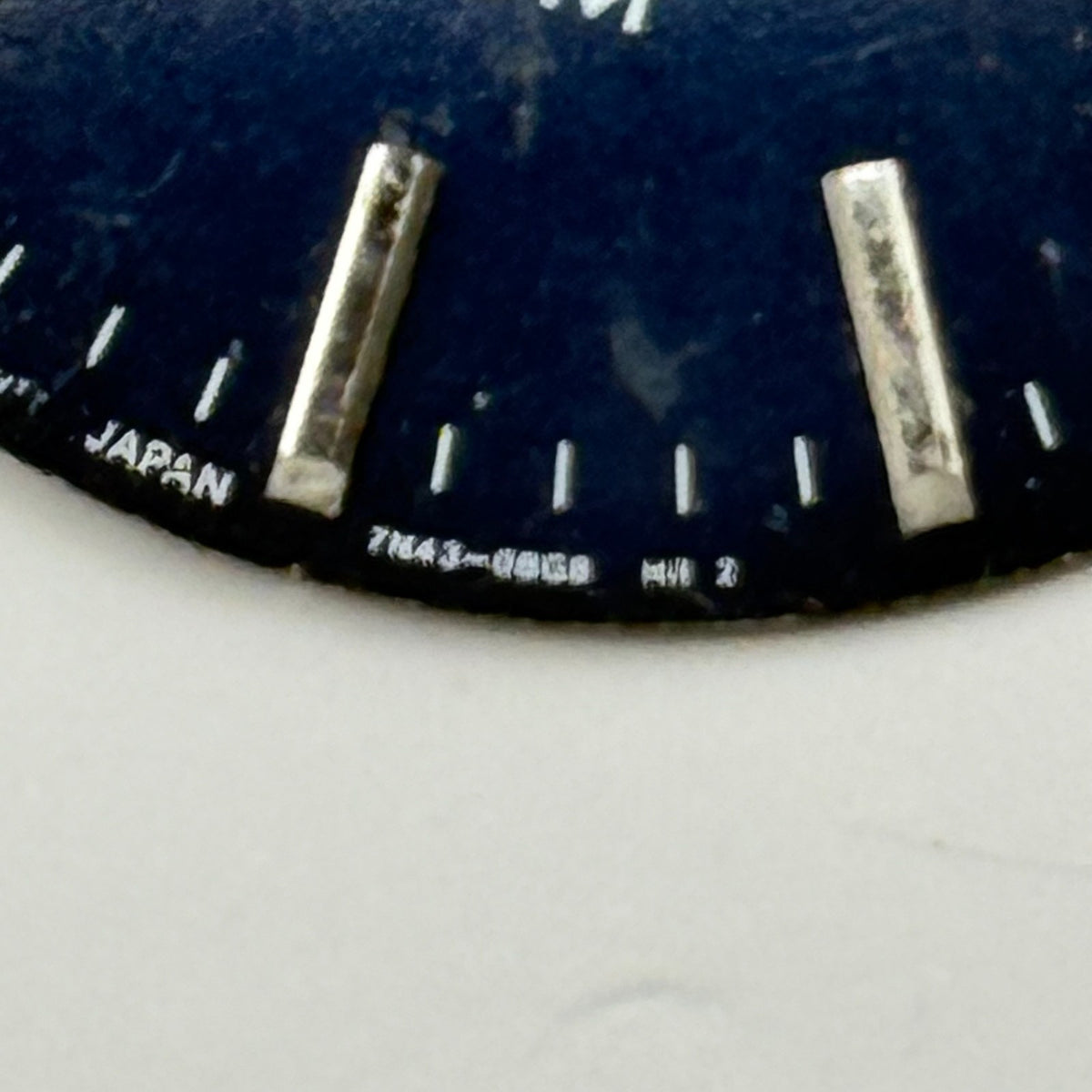 Seiko 7N43-08G8 Watch Dial Sapphire 100M Black Japan Spare Parts Repair 28.4mm