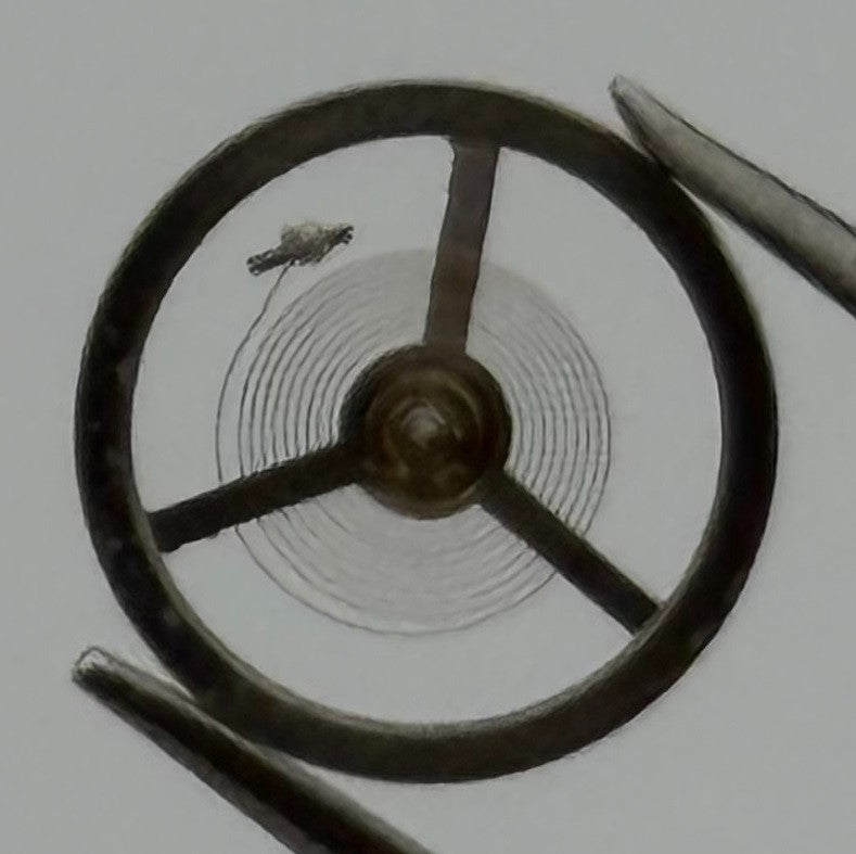 EB 1297 1463 Balance Wheel Complete And Spring 117 Watch Movement Parts NOS