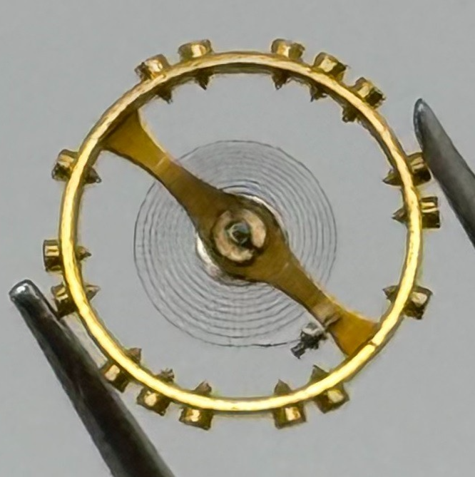 Felsa 4062 Balance Wheel Complete And Spring Renata 1434 M Watch Movement Parts