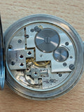 Very Interesting Unusual Movement Pocket Watch - Running - Open Face Swiss 15j
