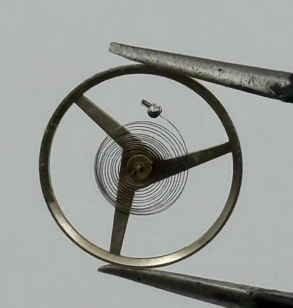 ST 1940 1950 Balance Wheel Complete And Spring Renata Watch Movement Parts NOS