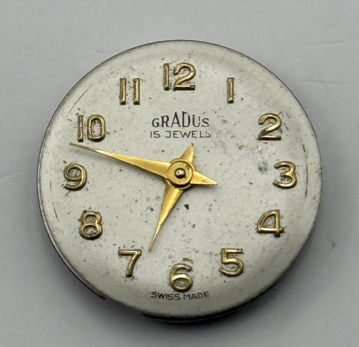 Felsa 4022 Watch Movement Gradus 15 Jewels Swiss Manual Wind Parts Repair 17.1mm