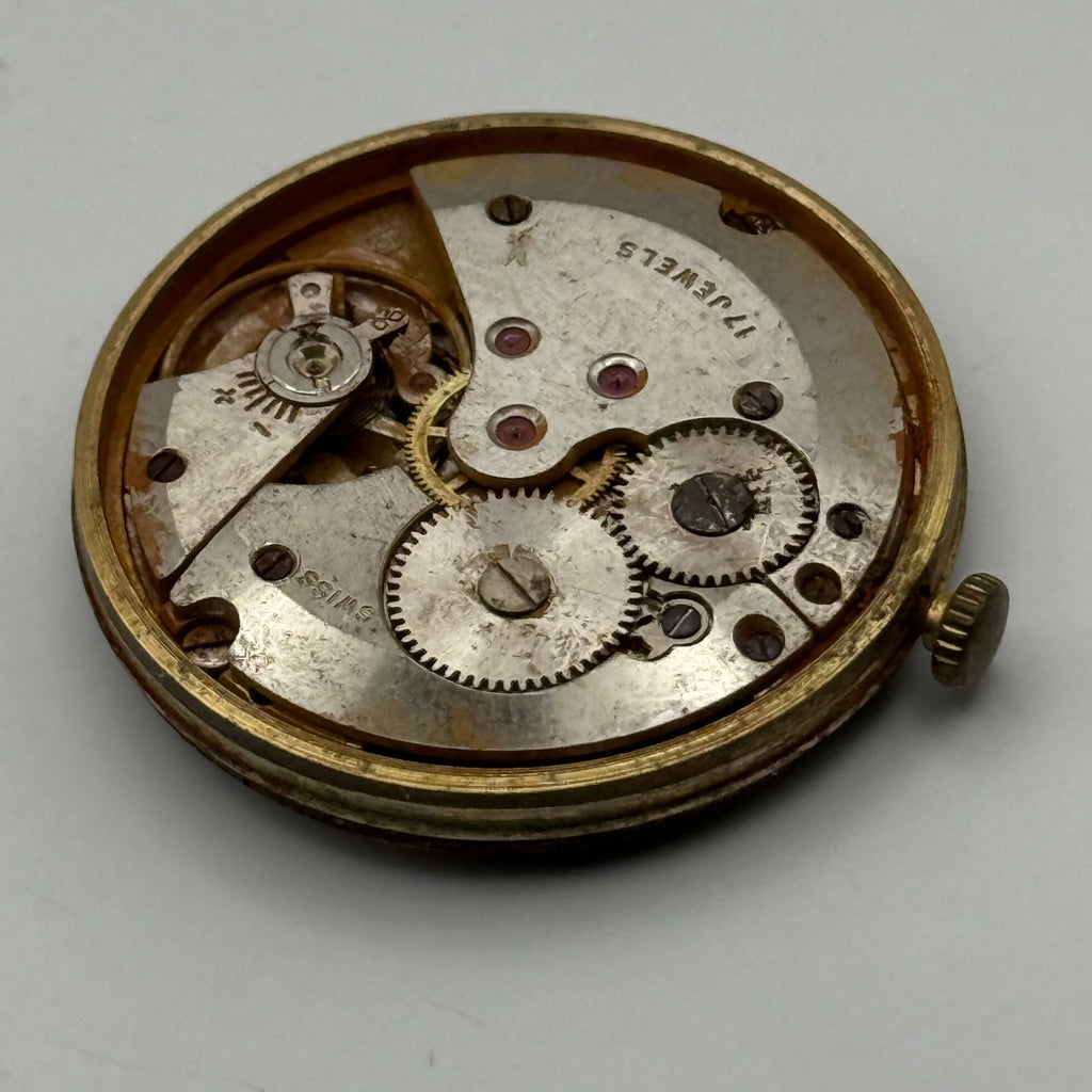 AS 1702/03 Watch Movement A. Schild 1702/03 Rotary 17 Jewels Parts 28.9mm