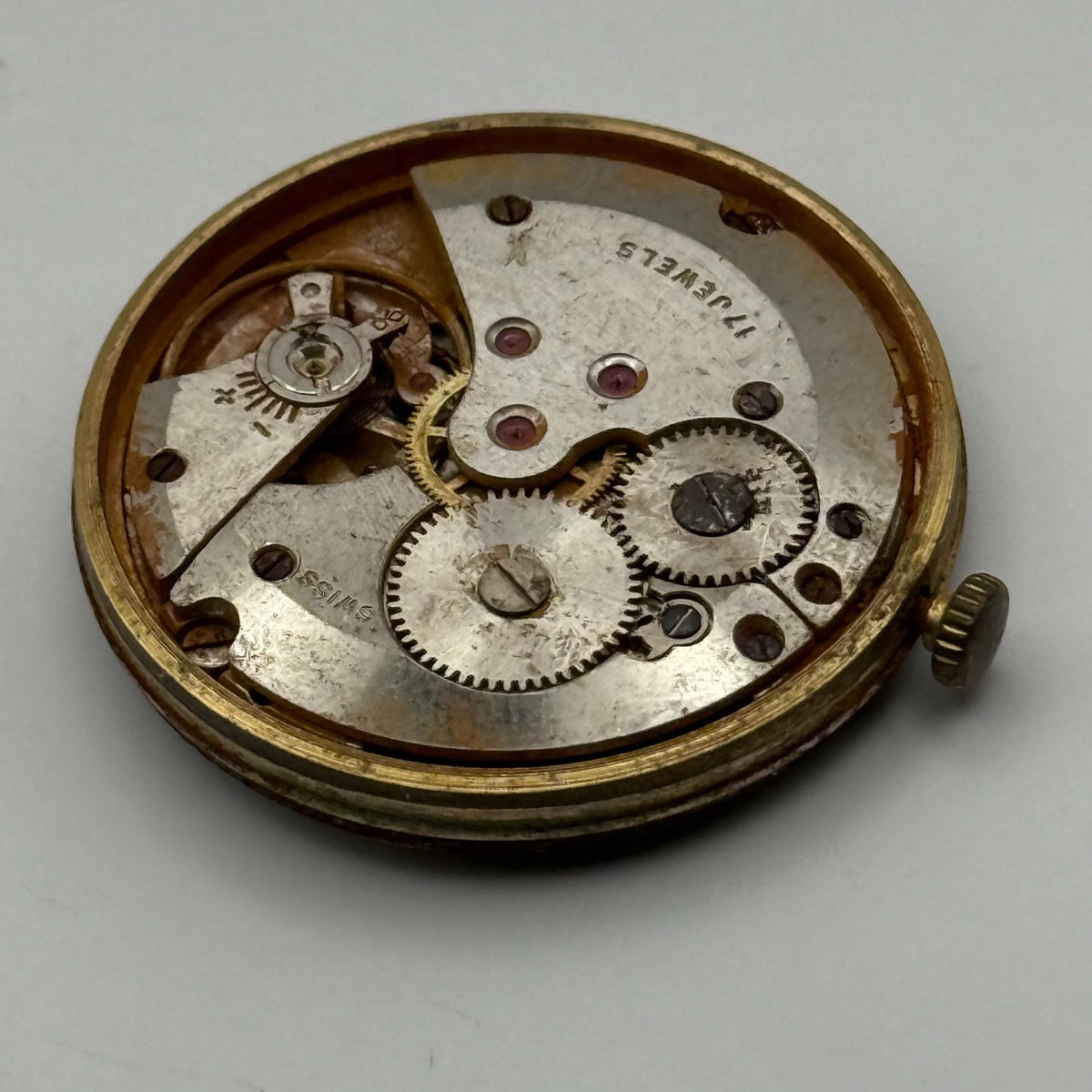 AS 1702/03 Watch Movement A. Schild 1702/03 Rotary 17 Jewels Parts 28.9mm