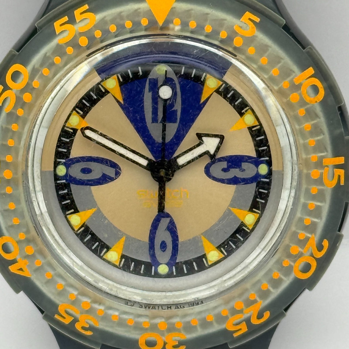 Vintage Swatch Scuba 200 Watch SDM103 Starflash 1994 Swiss 40mm Parts Repair