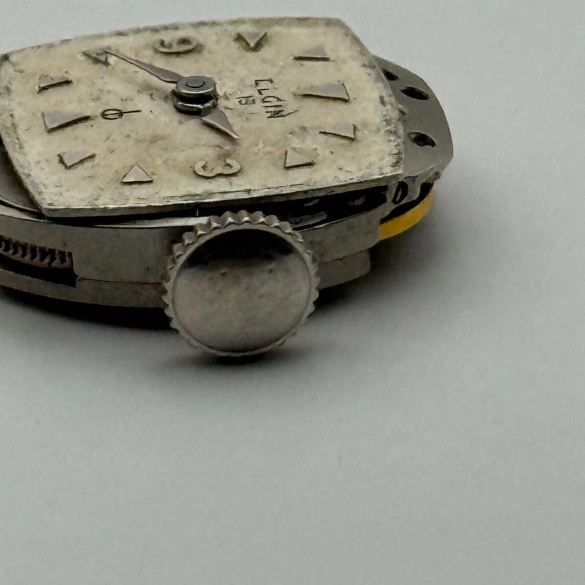 Elgin 832 Watch Movement 19 Jewels American Manual Wind Parts Repair 12.4mm