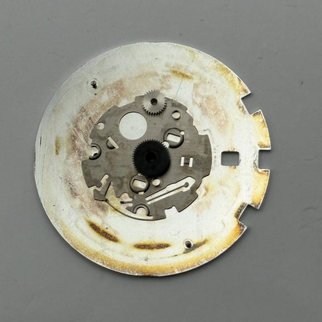 Seiko 7T92-0SE8 Watch Dial Chronograph 100M Silver Japan Spare Parts Repair 31mm