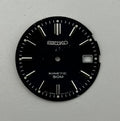 Seiko 5M62-0AX8 Watch Dial Kinetic 50M Black Japan Spare Parts Repair 28.9mm