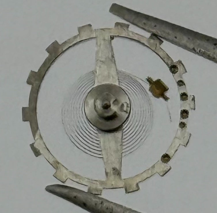 EB 1431 KIF Balance Wheel Complete And Spring Watch Movement Parts NOS