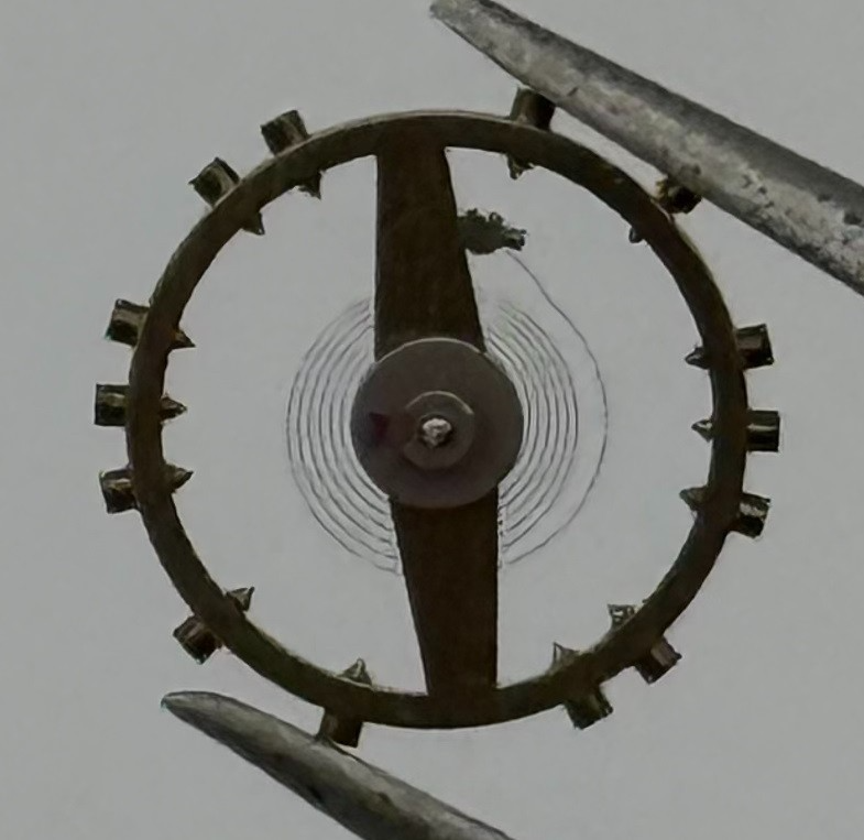 FHF 120 Balance Wheel Complete And Spring 6¾-8’’’ 205 M Watch Movement Parts NOS