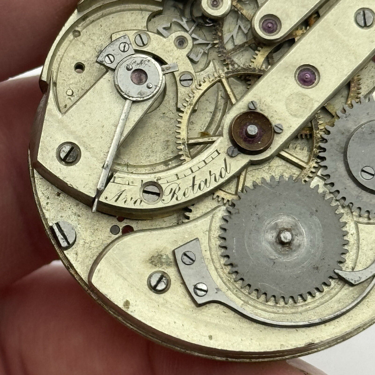 High Grade Jules Jurgensen Style Pocket Watch Movement To Restore Parts 45.2mm