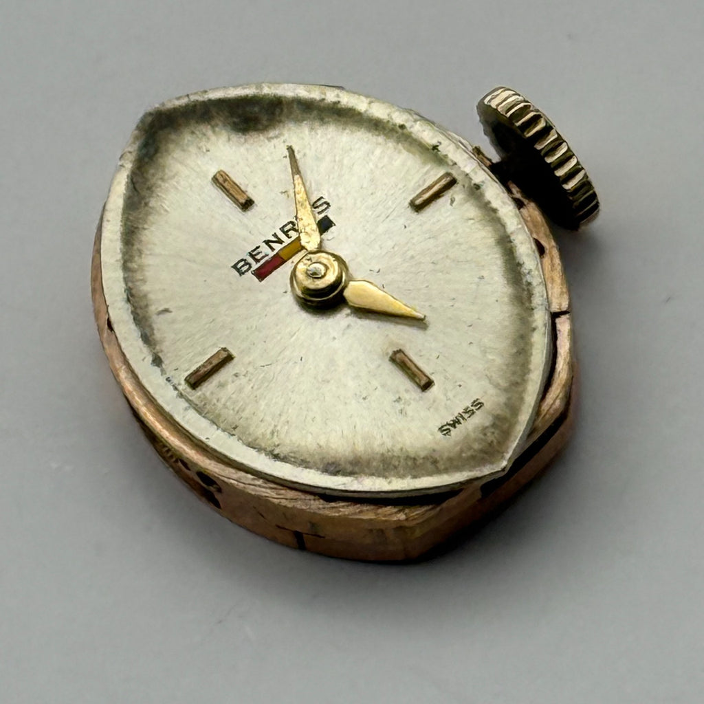 AS 1491 Watch Movement Running A. Schild Benrus DZ 2F Swiss 17 Jewels Parts 13mm