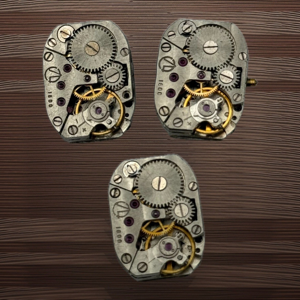 Zaria Luch 1800 Watch Movement Soviet USSR Ladies x 3 Pieces Parts Repair 14mm