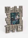 To The Best Mother Miniature Clock & Photo Frame Silver Brand New