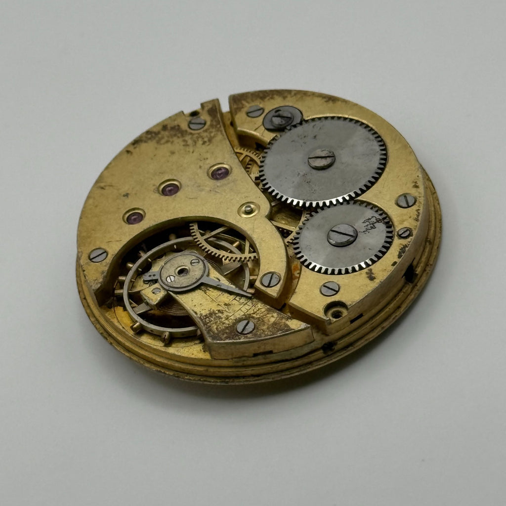 Swiss Lever Pocket Watch Movement - Unidentified - Parts / Repair 42.3mm