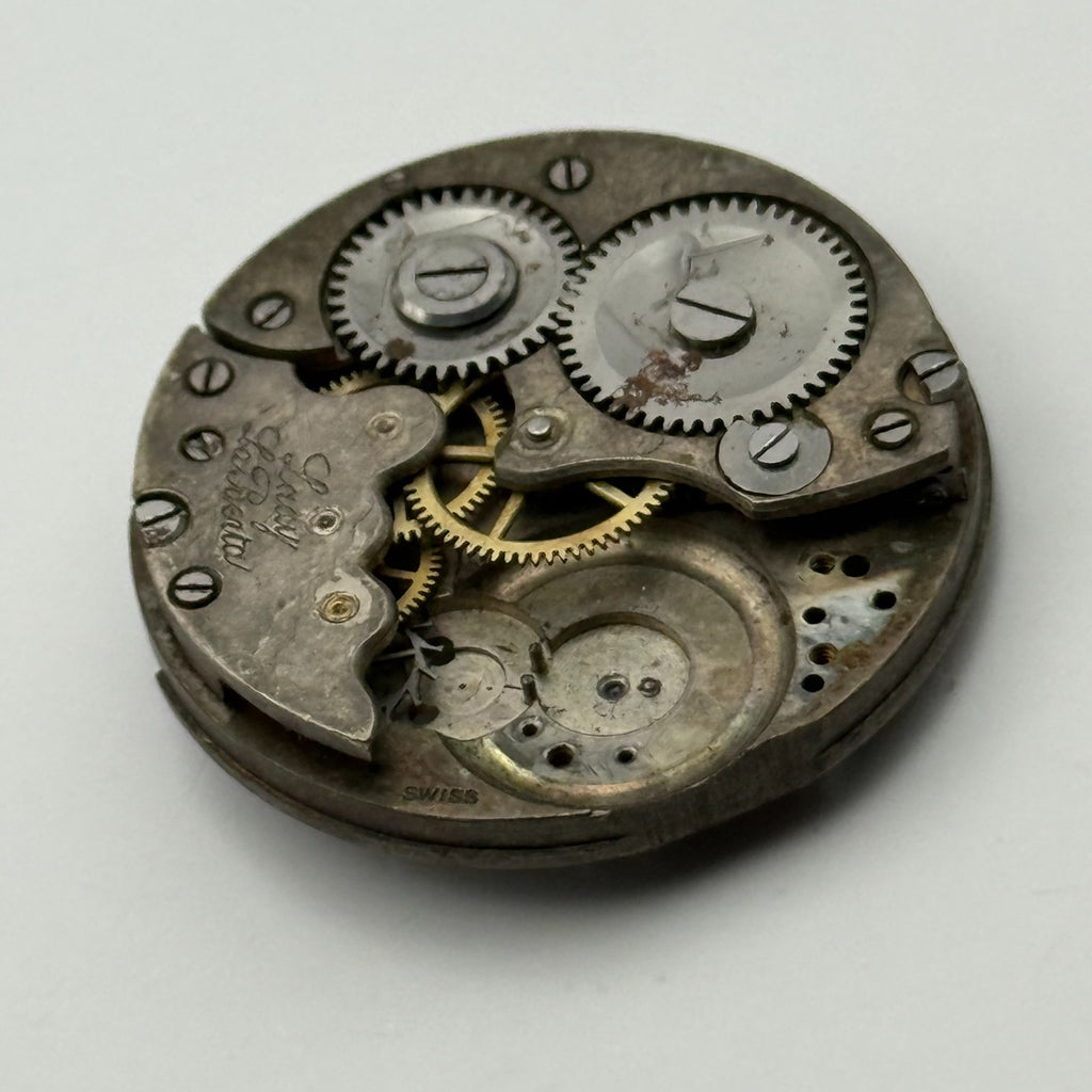 Lady La Berta Watch Movement R. Lapanouse? Swiss Manual Wind Parts Repair 29.4mm