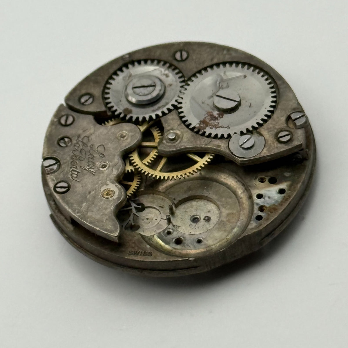 Lady La Berta Watch Movement R. Lapanouse? Swiss Manual Wind Parts Repair 29.4mm