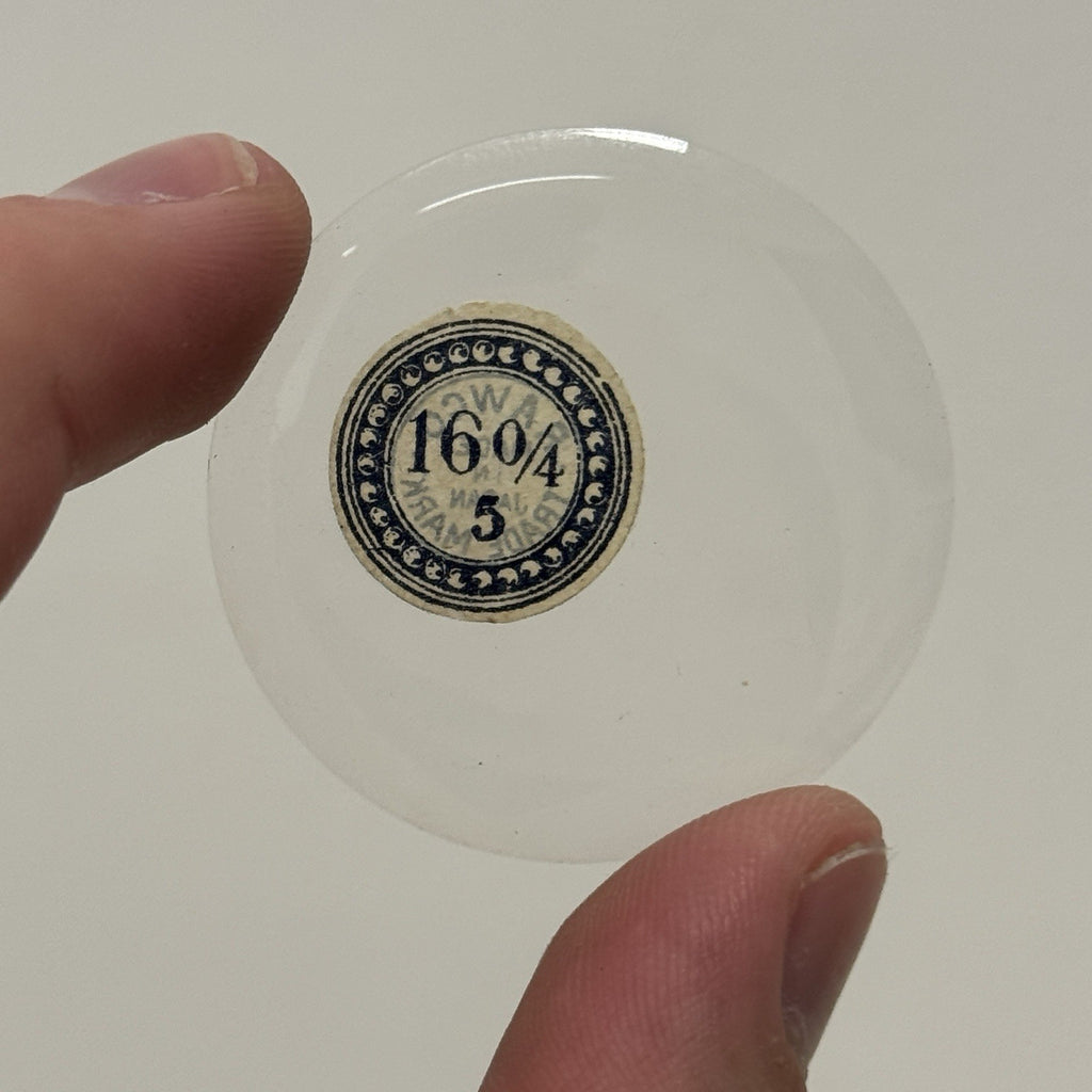 40mm Pocket Watch Glass / Crystal - 16 0/4 - 5 - 2.2mm Height - Rawco - Antique