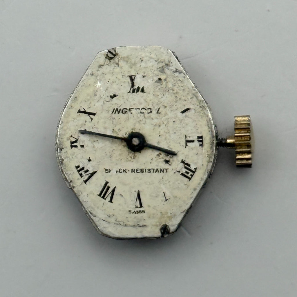 Ingersoll Watch Movement 1 Jewel Unadjusted Swiss Manual Wind Parts 15.3mm