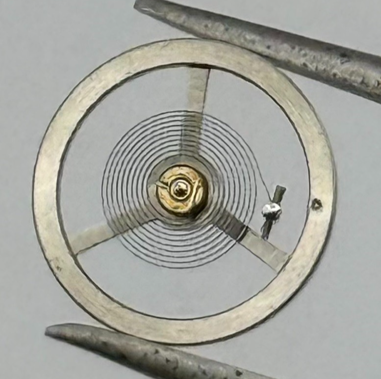 EB 1297 Balance Wheel Complete And Spring 5¼’’’ 201 Watch Movement Parts NOS