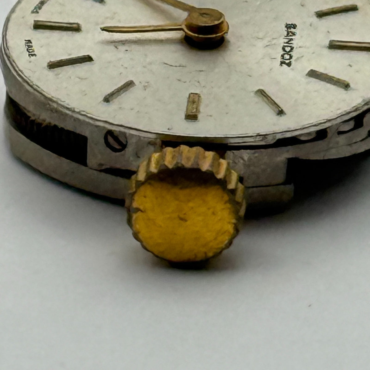 FE 68E4 Watch Movement Sandoz 17 Jewels Swiss Manual Wind Parts Repair 13.1mm