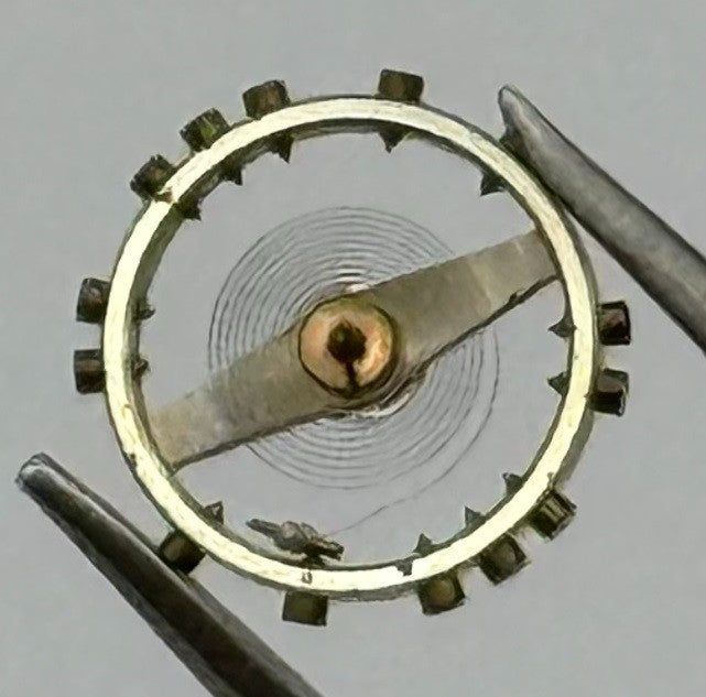 FEF 430 6600 Balance Wheel Complete And Spring 943 M Watch Movement Parts NOS