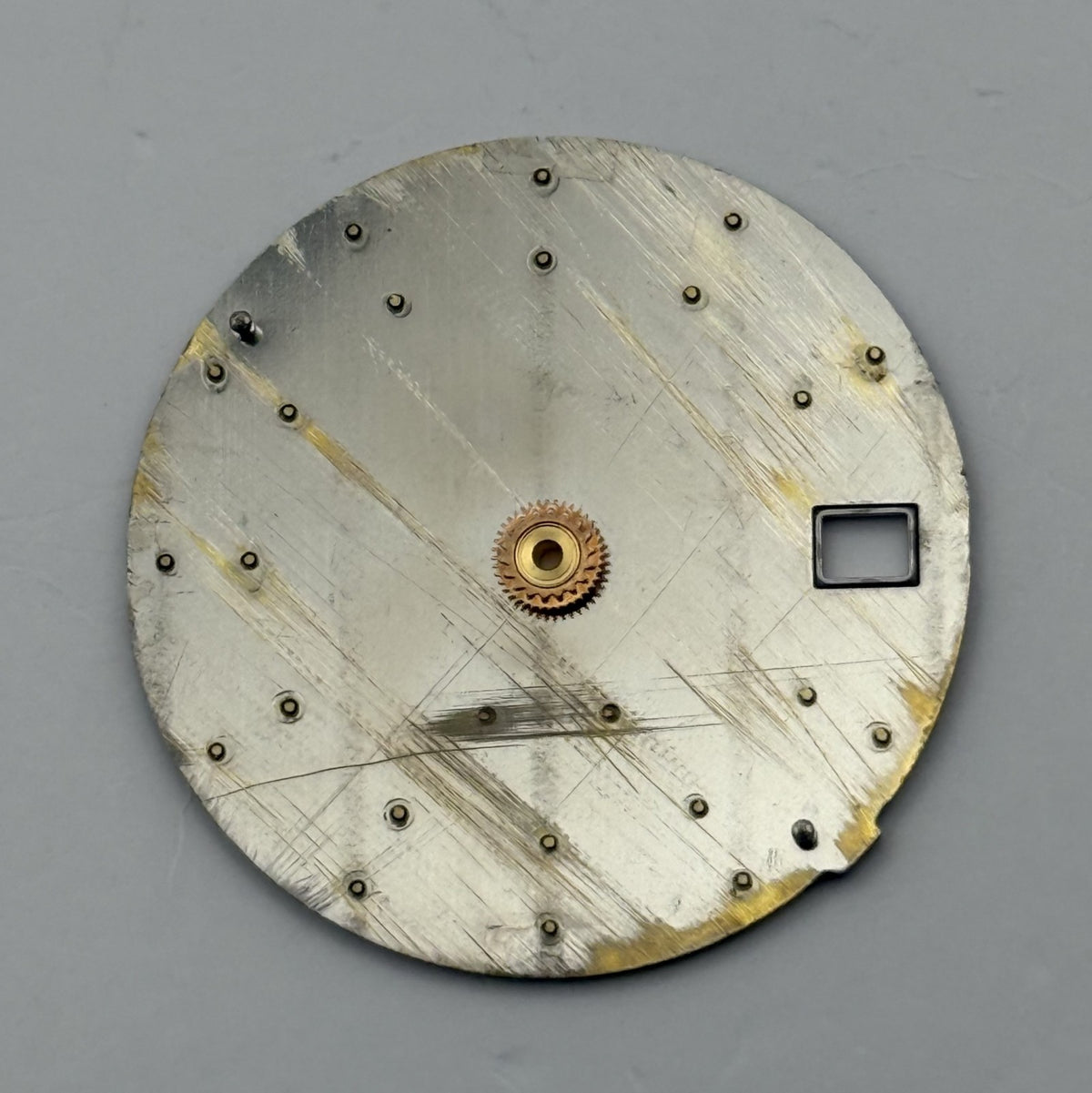 Seiko 7N42-0H03  Watch Dial 100M Black Japan Vintage Spare Parts Repair 27mm