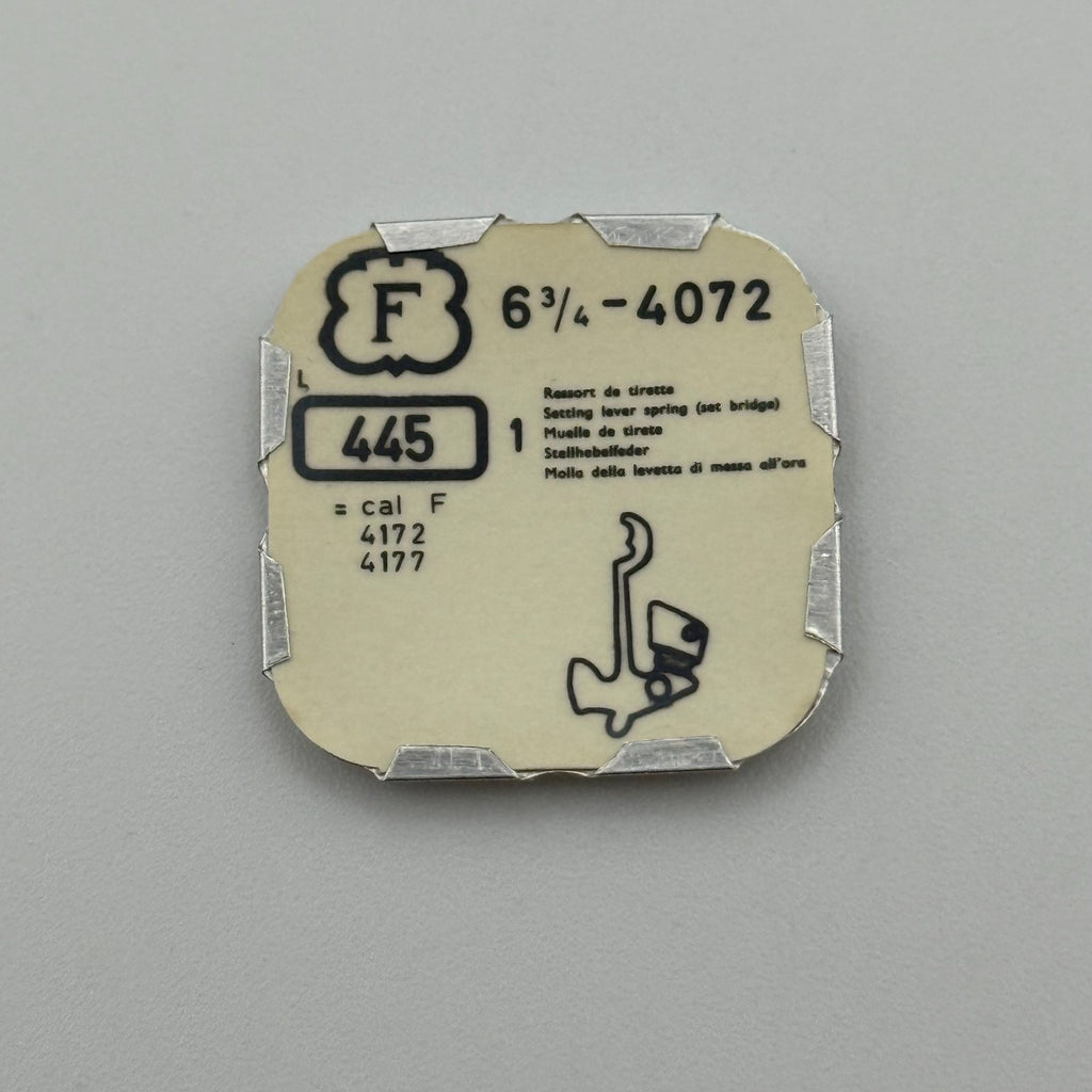 Felsa 4072 Setting Lever Spring - 6 3/4 - 445 - New Old Stock - Watch Parts