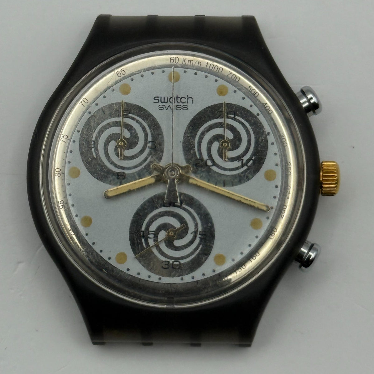 Vintage Swatch Chrono Watch SCM101 Sirio 1991 ETA Quartz Swiss 39mm Parts Repair