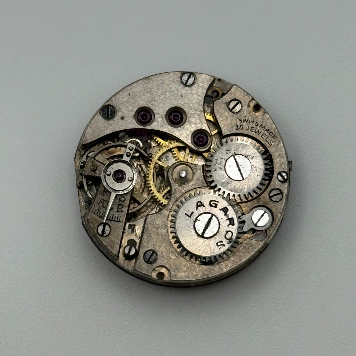 Lagaros Watch Movement - Running - For Parts / Repair