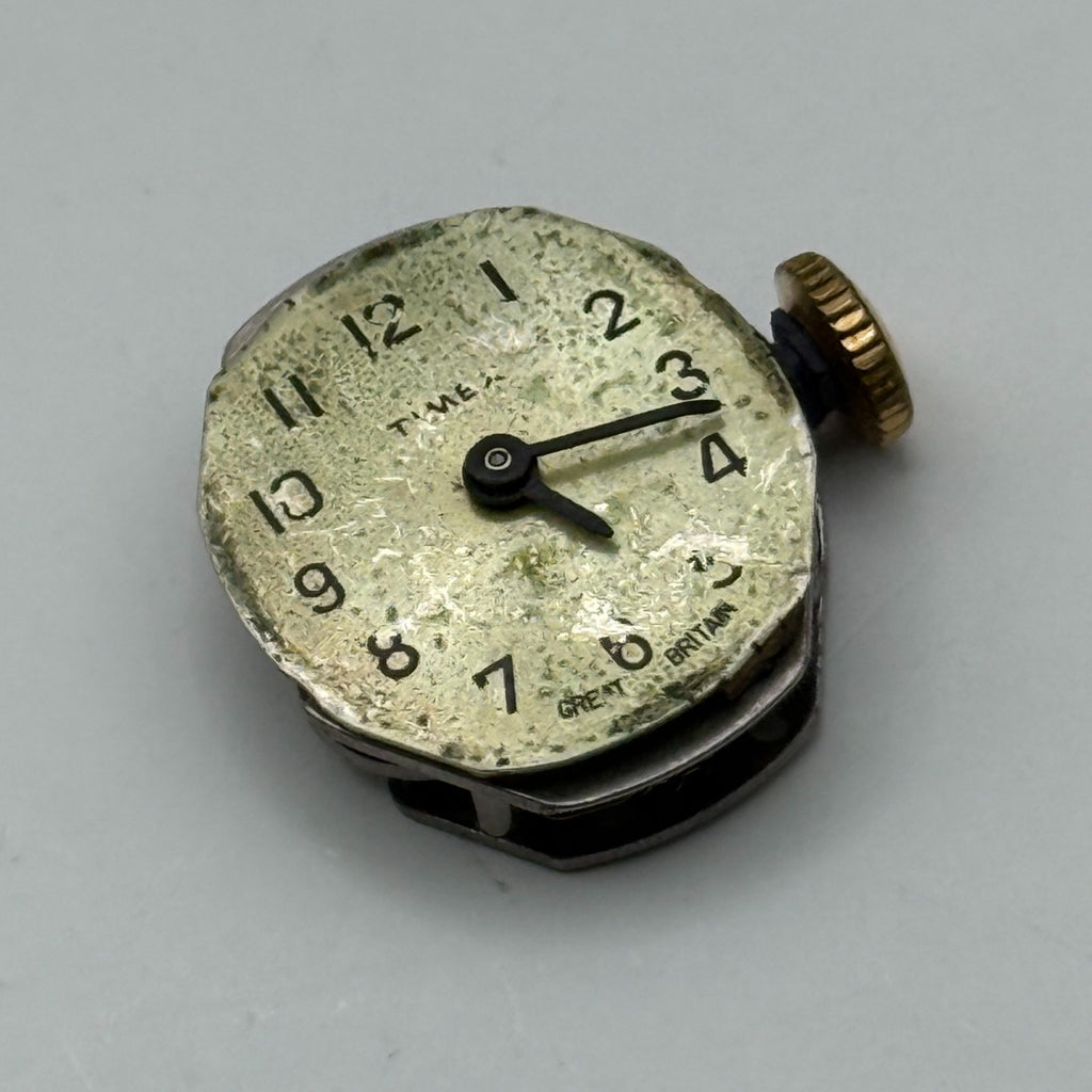 Timex 490 Watch Movement Gt. Britain Unadjusted Manual Wind Parts Repair 15.1mm