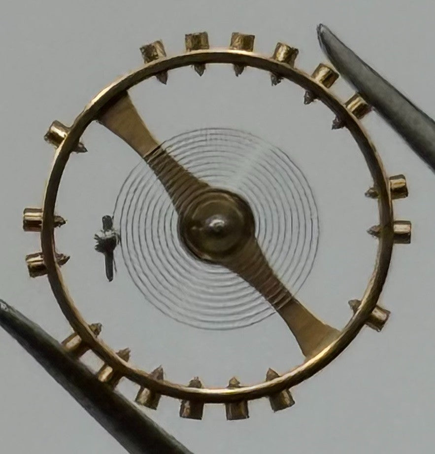 Doxa 14 Balance Wheel Complete And Spring 10½’’’ 198 Watch Movement Parts NOS