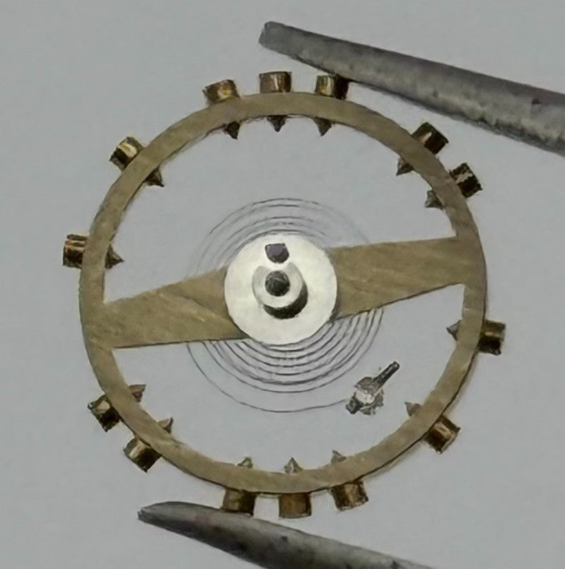 FEF 370 371 Balance Wheel Complete And Spring 176 Watch Movement Parts NOS