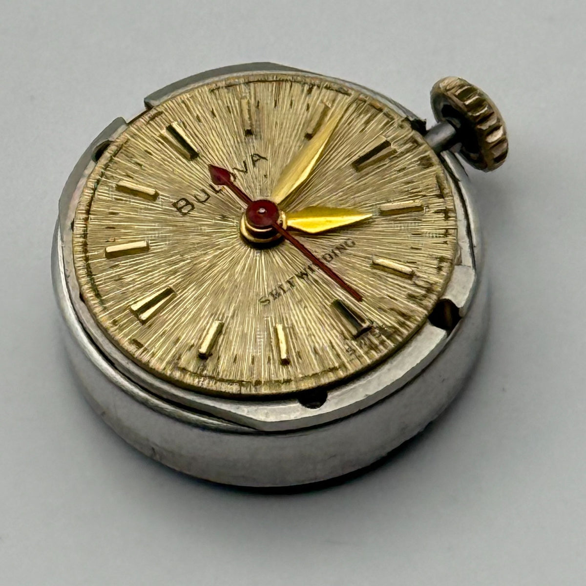Bulova 6CMAC Watch Movement Running 17 Jewels Swiss Automatic Parts 16.4mm