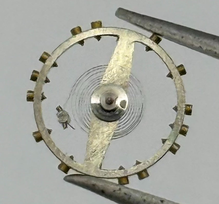 Unitas 190 Balance Wheel Complete And Spring 6/8’’’ Watch Movement Parts NOS