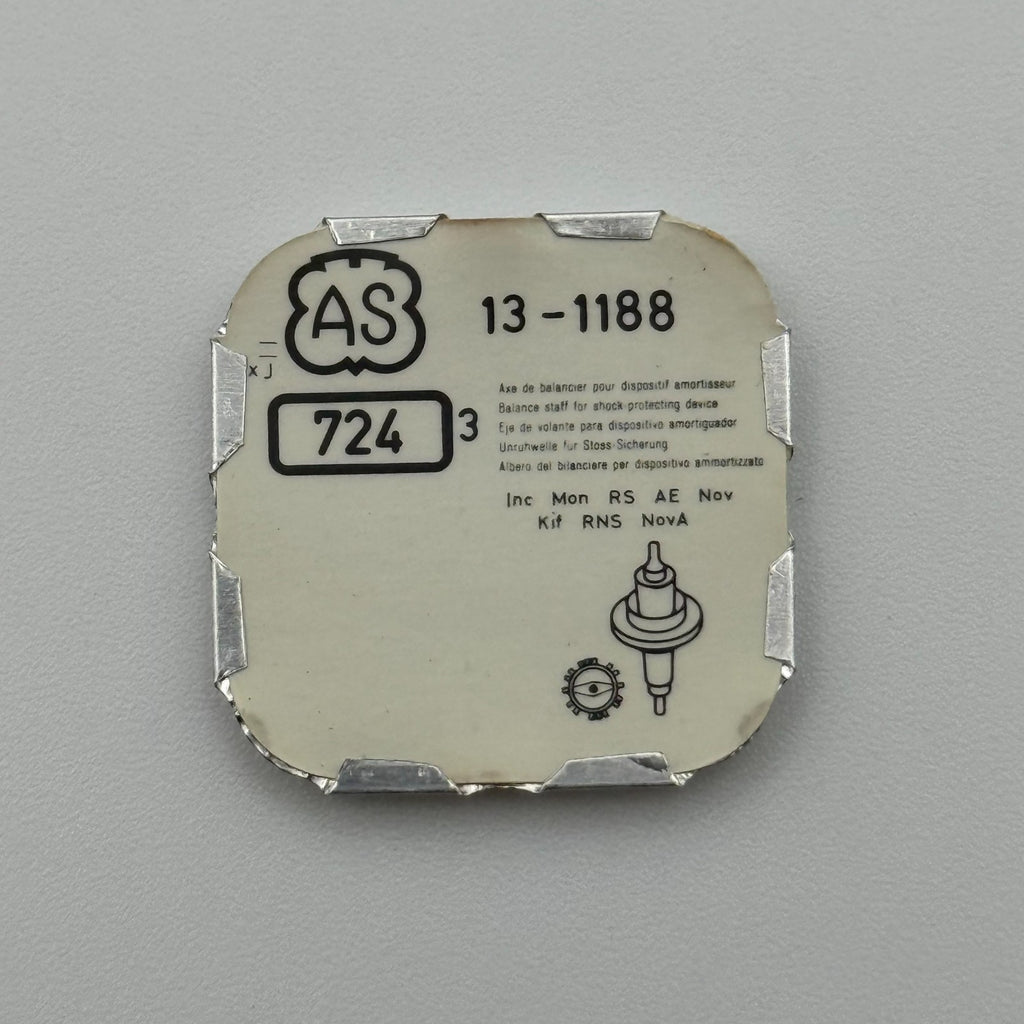 AS 1188 Balance Staff Pack Of 3 - 13 - 724 - New Old Stock - Watch Parts