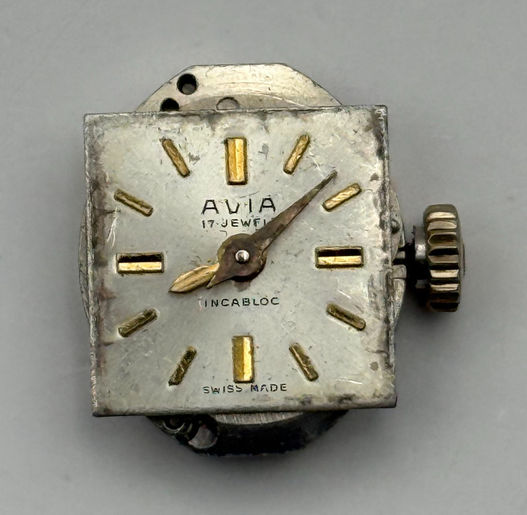 FEF 6620 Watch Movement Running Avia 17J Swiss Manual Wind Parts Repair 13mm