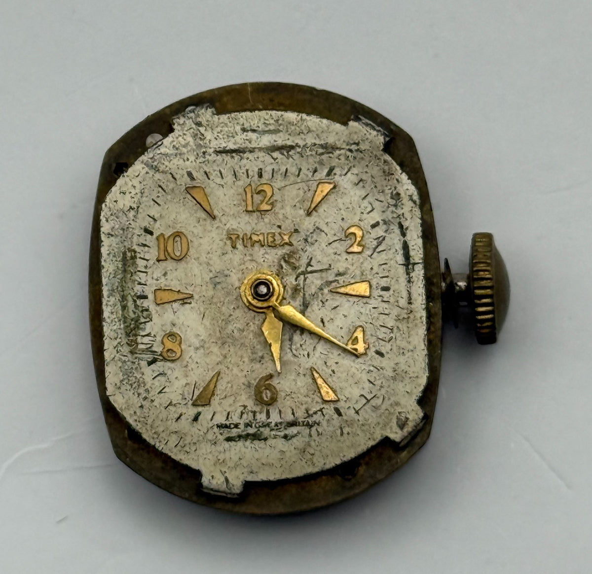 Timex Watch Movement Scotland Manual Wind Vintage Parts Repair 18.5mm