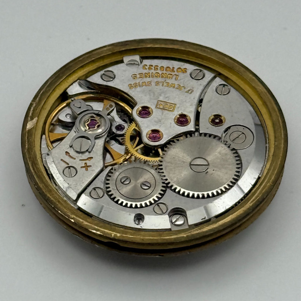 Longines 284 Watch Movement - 17 Jewels - For Parts / Repair - 30.5mm