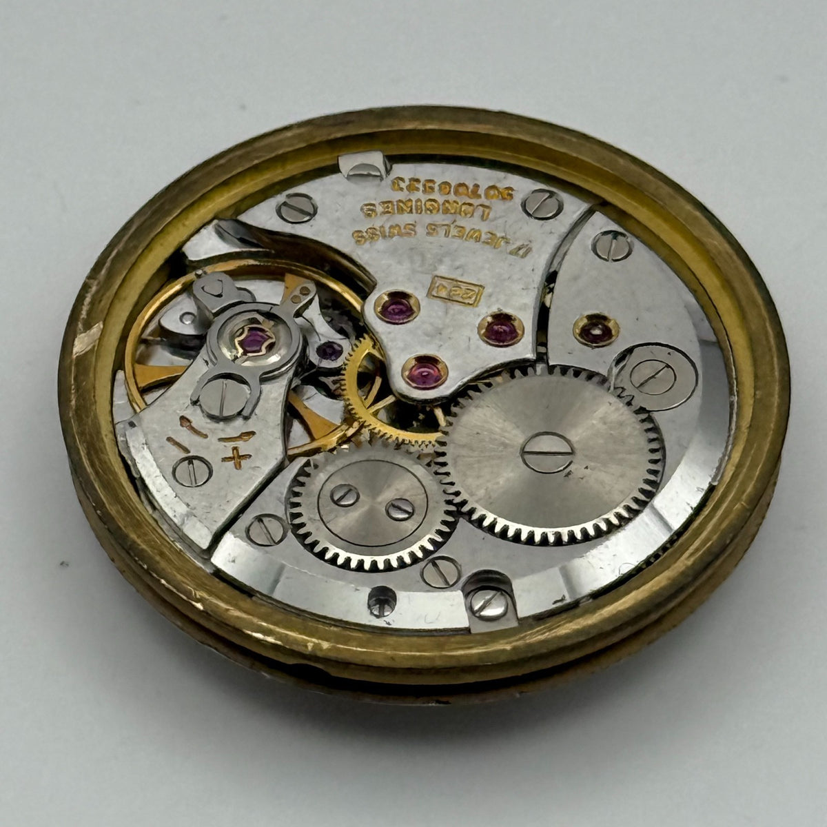 Longines 284 Watch Movement - 17 Jewels - For Parts / Repair - 30.5mm