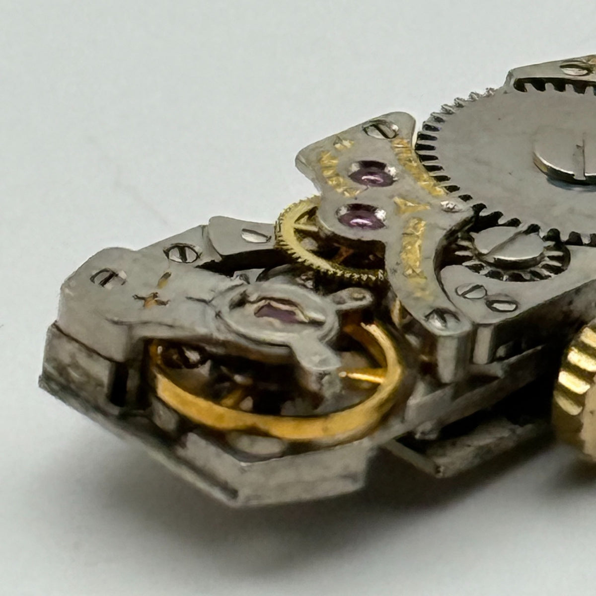 FHF 59-21 Watch Movement Delvina Swiss 17 Jewels Manual Wind Parts Repair 9mm
