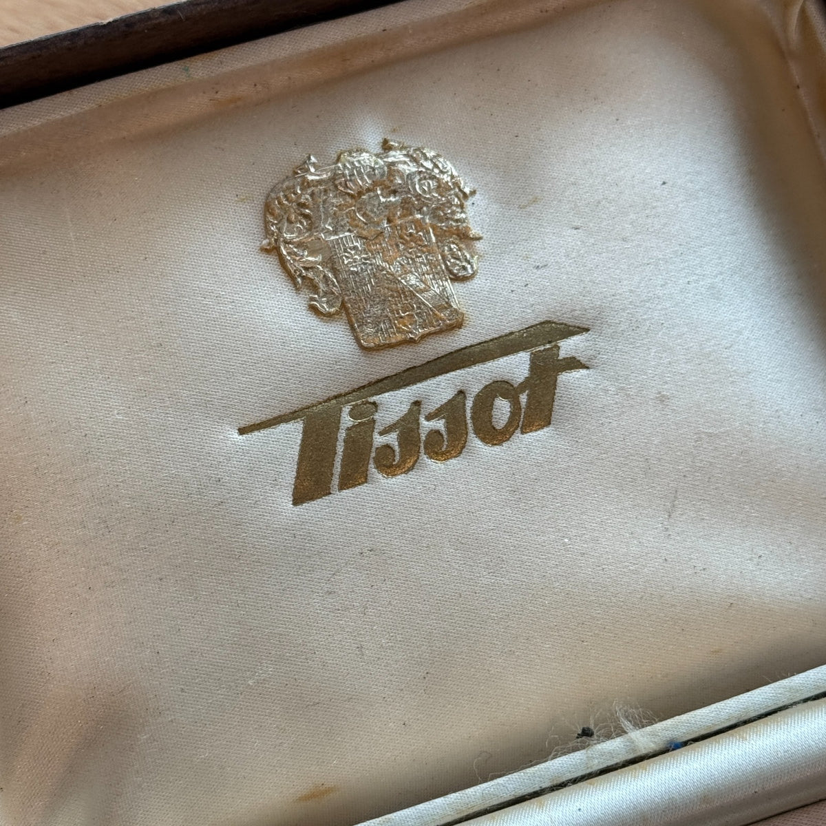 Vintage Tissot Watch Box In Brown - Rare Find For A Collector - 13cm x 9.5cm