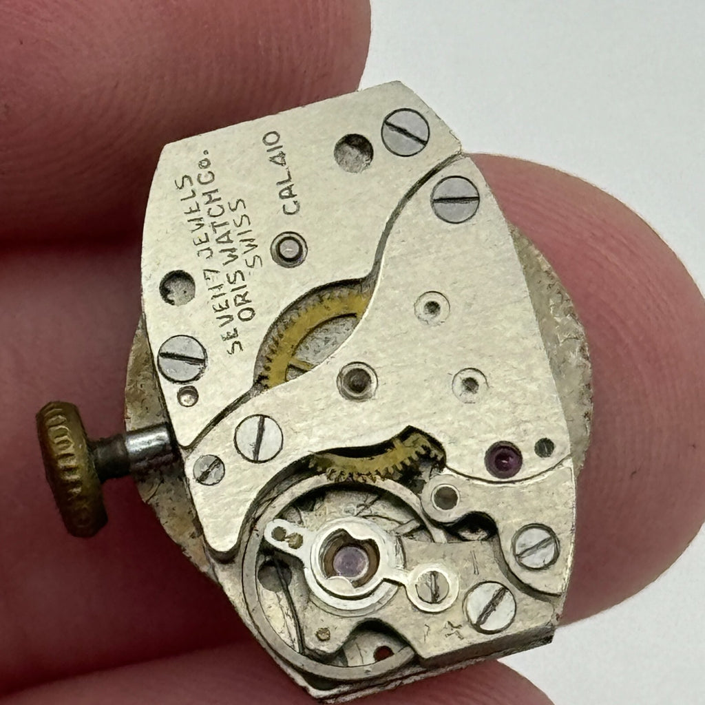 Oris Cal 410 Watch Movement Ladies Manual Wind Swiss Vintage Parts Repair 12.9mm