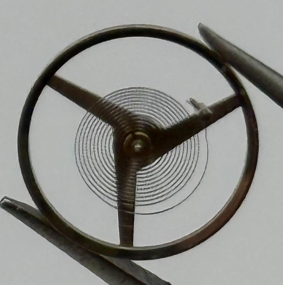 ST 1940 1950 Balance Wheel Complete And Spring 1688 M Watch Movement Parts NOS